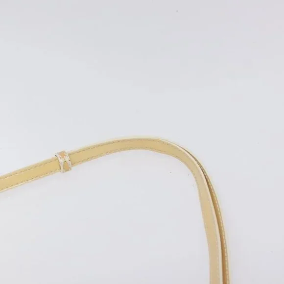 GUCCI GG Canvas Shoulder Bag Beige Silver 001